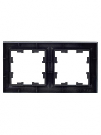 Рамка 2-м BRITE РУ-2-БрС сталь IEK BR-M22-K46