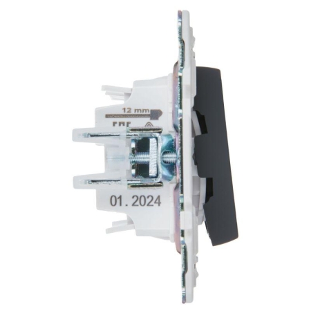 Выключатель проходной 2-кл. SKANDY 10А SK-V05G графит IEK SK-V22-0-10-K53