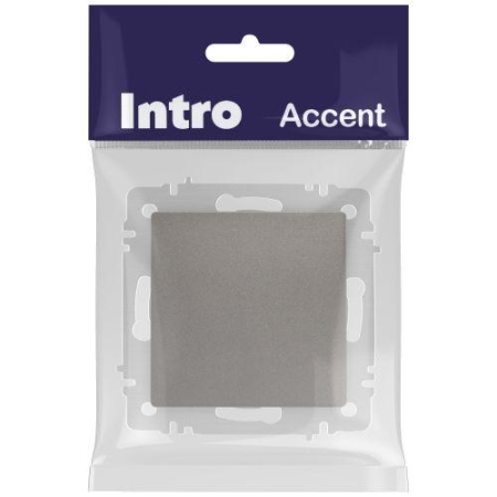 Переключатель перекрестный 1-кл. СП Accent 6-108-09 10А IP20 250В титан Intro Б0063596