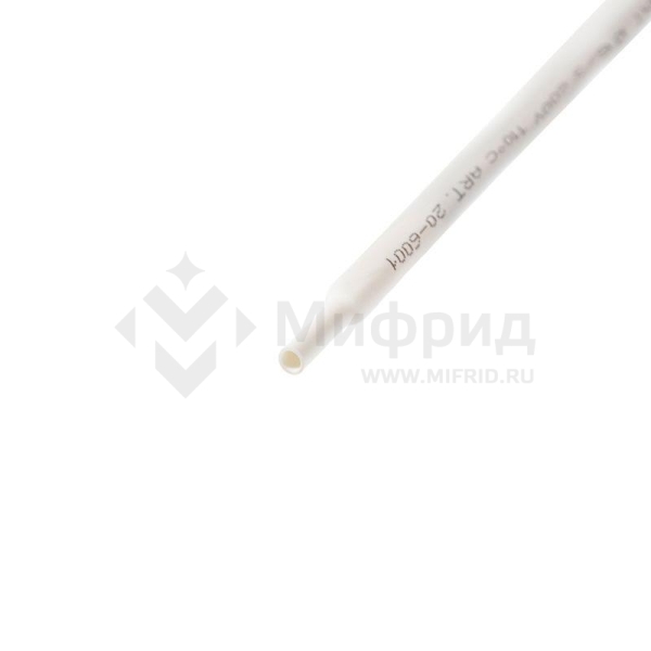 Трубка термоусадочная ТУТ нг 6.0/3.0 бел. 1м Rexant 20-6001