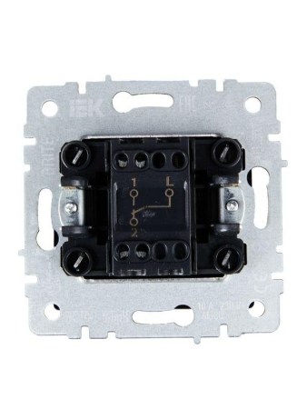 Выключатель проходной 1-кл. СП BRITE ВС10-1-6-БрЧ 10А механизм черн. IEK BR-V12-0-10-K02