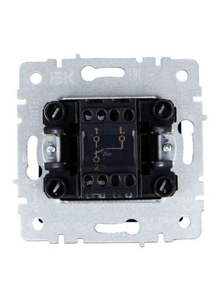 Выключатель проходной 1-кл. СП BRITE ВС10-1-6-БрЧ 10А механизм черн. IEK BR-V12-0-10-K02