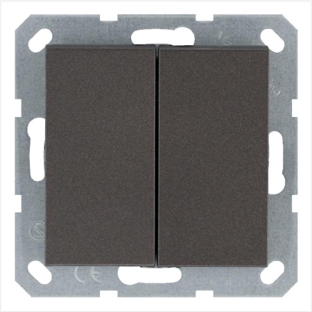 Переключатель перекрестный 2-кл. 10А IP20 механизм мокко Jasmart G3014Z