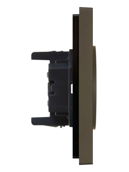 Розетка 2-м СП FORTE&PIANO FP326 10А без заземл. без защ. шторок безвинт. крепл. сер. IEK FP-R20-10-1-K03