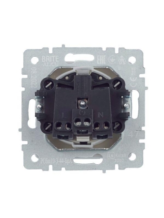 Розетка BRITE РСбш10-3-44-БрА 16А IP44 с заземл. защ. шторки с крышкой механизм алюм. IEK BR-R16-16-44-K47
