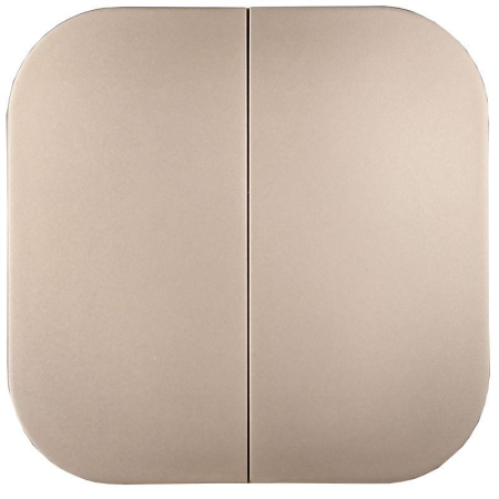 Выключатель 2-кл. ОП GLORY ВС20-2-0-ХШм 10А шампань матов. IEK EVH20-K37M-10