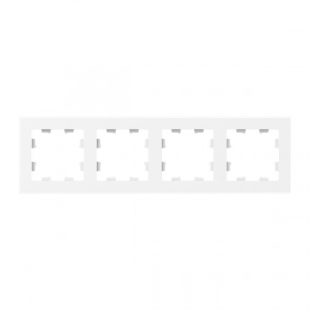 Рамка 4-м Эпика пластик бел. EKF UP1-FPW-04