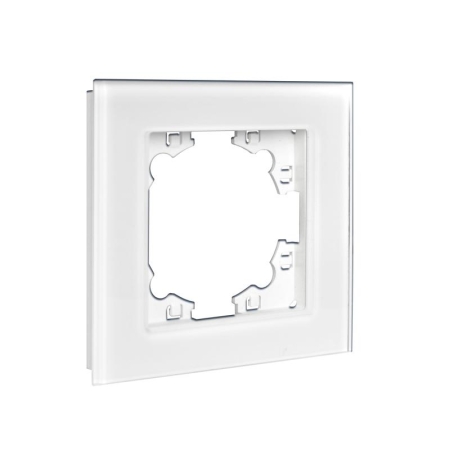 Рамка 1-м Афина стеклянная бел. UNIVersal 2242