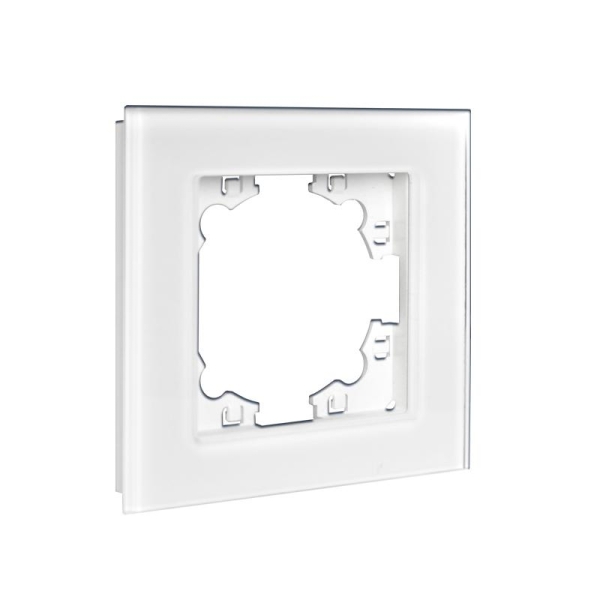 Рамка 1-м Афина стеклянная бел. UNIVersal 2242