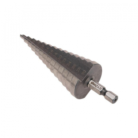 Сверло ступенчатое по металлу 4.0-30.0мм Kranz KR-12-6602