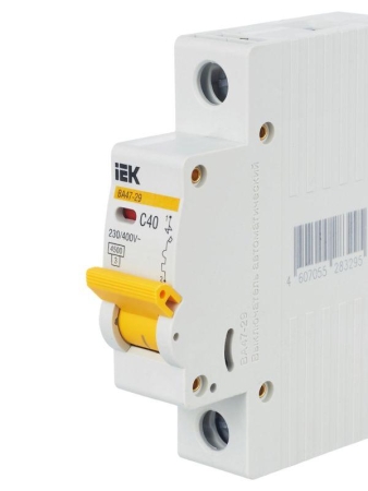Выключатель автоматический модульный 1п C 40А 4.5кА ВА47-29 KARAT IEK MVA20-1-040-C