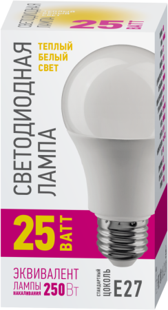 Лампа светодиодная 90 446 OLL-A60-25-230-2.7K-E27-PROMO ОНЛАЙТ 90446