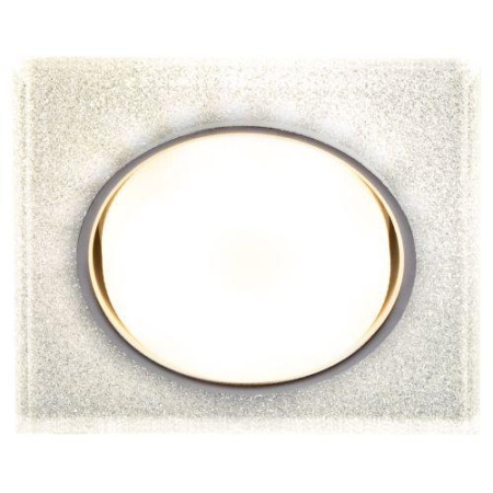 Светильник точечный DK LD50 CH/SHSL GX53 встраив. со светодиод. подсветкой хром серебро ЭРА Б0057471