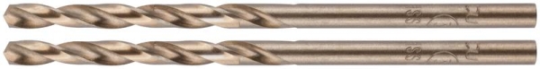 Набор сверл по металлу Profi 3.1х65мм с кобальтом 5проц. (уп.2шт) Cutop 48-363