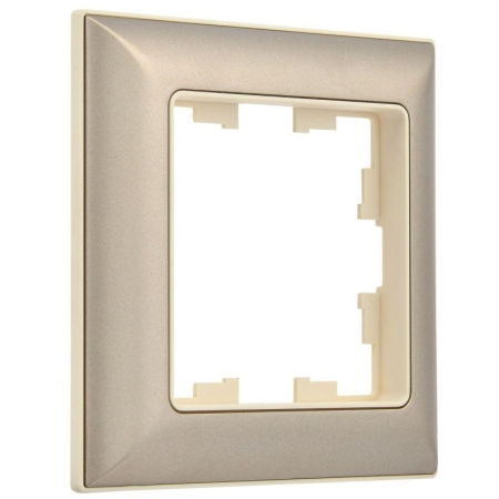 Рамка 1-м BRITE РУ-1-Бр беж./шампань IEK BR-M12-12-3-K10