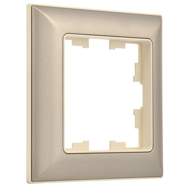 Рамка 1-м BRITE РУ-1-Бр беж./шампань IEK BR-M12-12-3-K10