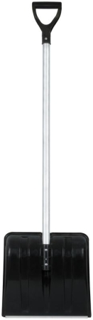 Лопата для уборки снега "SnowКРИСТАЛЛ" 365х380х1330мм алюм. черенок; пластик. 68102