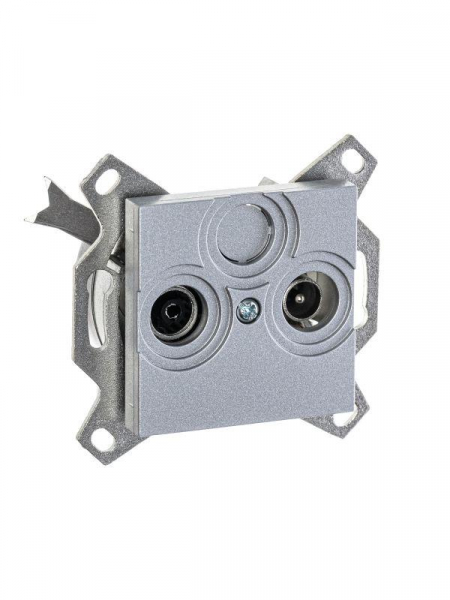 Розетка телевизионная оконечная TV/R Levit серебр. ABB 2CHH083503A6070