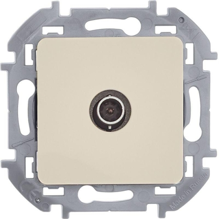 Розетка телевизионная TV Inspiria 2дБ 0-2400мГц с топологией "звезда" механизм сл. кость IEK 673851