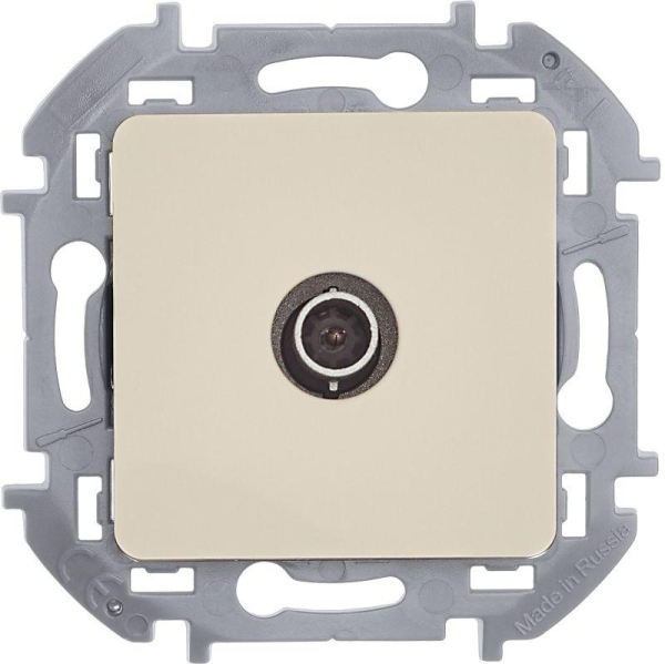 Розетка телевизионная TV Inspiria 2дБ 0-2400мГц с топологией "звезда" механизм сл. кость IEK 673851