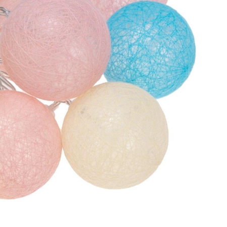 Гирлянда "Тайские фонарики" Перламутр 5м 25LED тепл. бел. питание USB прозр. ПВХ Neon-Night 304-010