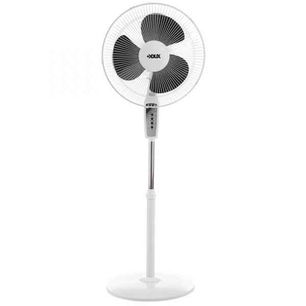 Вентилятор напольный DX-1608R 40Вт 220В с пультом и таймером бел./черн. DUX 60-0210