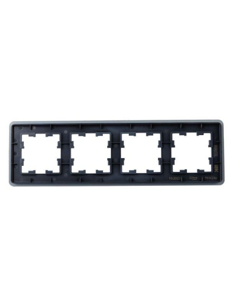 Рамка 4-м BRITE РУ-4-2-Бр стекло графит RE IEK BR-M42-G-41-K53