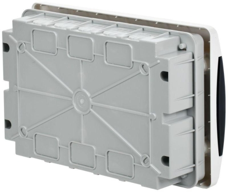 Корпус ЩРВ-П-12 UNION Compact IP41 черн. прозр. дверь пластик. IEK UIC-KP12-V-12-41-K01