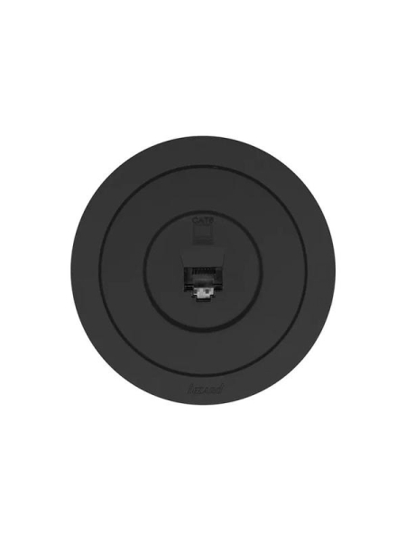 Розетка компьютерная СП OSEN RJ45 кат.6 механизм черн. бархат LEZARD 743-4288-140