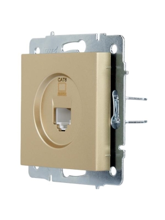 Розетка компьютерная VESNA зол. 140 LEZARD 742-3688-140