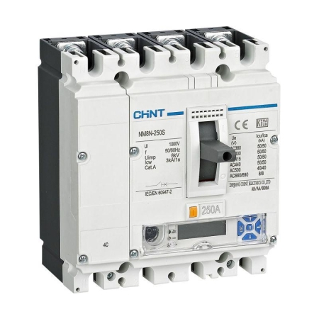 Выключатель автоматический 4п 32А 70кА NM8N-250Q EM с электр. расцеп. LCD (R) CHINT 271396