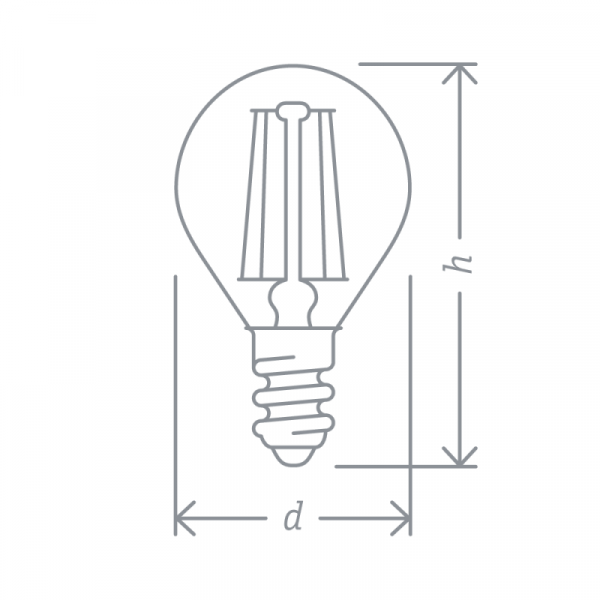 Лампа светодиодная 71 309 NLL-F-G45-4-230-2.7K-E14 4Вт шар 2700К тепл. бел. E14 350лм 220-240В Navigator 71309