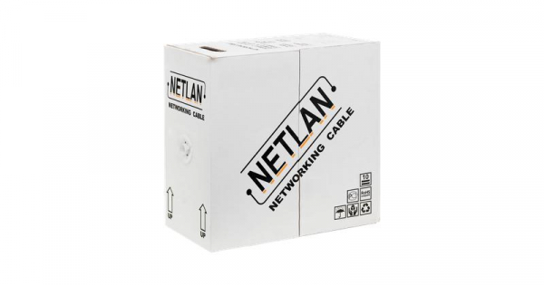 Кабель U/UTP 4 пары кат.5e класс D 100МГц ож BC чистая медь внутр. LSZH нг(B)-HF оранж. (уп.305м) NETLAN EC-UU004-5E-LSZH-OR