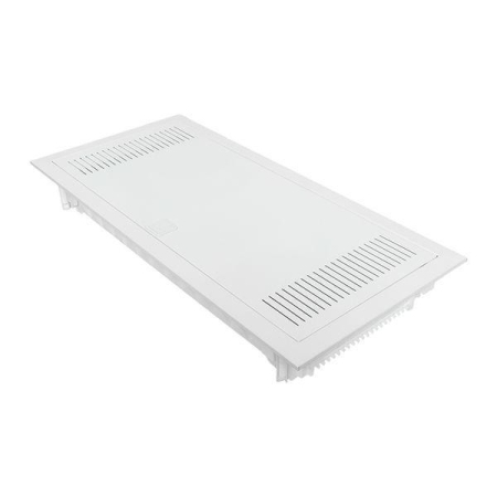 Щит комбинированный встраив. Nova 2 DIN-рейки + 2 монтаж. платы 4 габарит IP41 с метал. перфорированной дверью EKF nv-cb-pmd-2+2