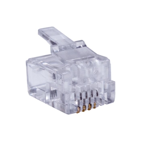 Коннектор 6P4C (RJ-11) (уп.100шт) SUPRLAN 10-0227