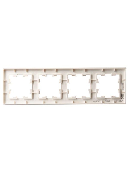 Рамка 4-м BRITE РУ-4-2-БрП стекло перс. матов. IEK BR-M42-G-31-K96