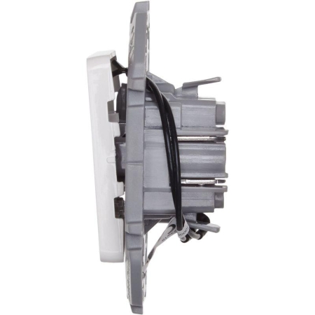 Выключатель 1-кл. Inspiria 10А IP20 250В 10AX с подсветкой/индикацией механизм бел. IEK 673610