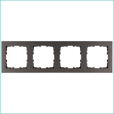 Рамка 4-м G-Classic мокко Jasmart G1004Z