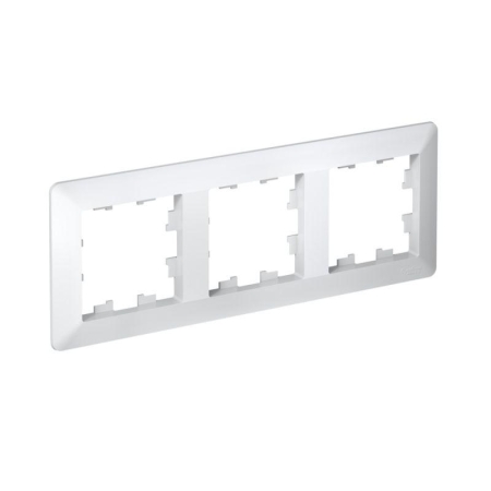 Рамка 3-м AtlasDesign Air бел./дым. бел. SE ATN220103