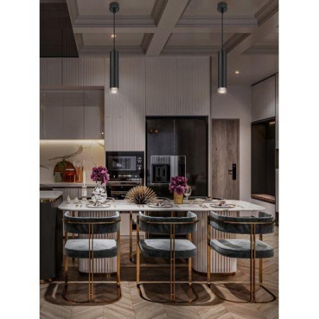 Светильник подвесной (подвес) PL18 BK/GR MR16 GU10 потолочный цилиндр черн. сер. ЭРА Б0058484