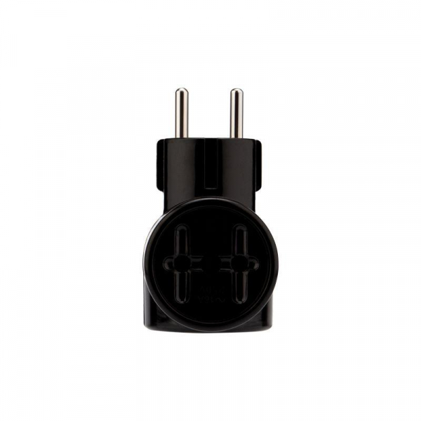 Разветвитель 3-м без заземл. 16А ретро карболит черн. Rexant 11-1082