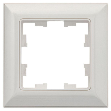 Рамка 1-м BRITE РУ-1-Бр бел./бел. IEK BR-M12-12-K01