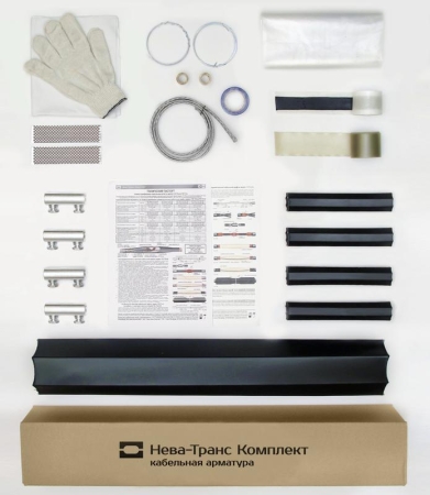 Муфта кабельная соединит. 1кВ 1ПСТб(тк)-4х(16-25) с болтов. соединителями Нева-Транс Комплект 22010043