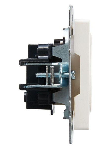 Розетка СП BRITE РСш10-2-БрЖ 10А без заземл. защ. шторки механизм жемчуж. IEK BR-R13-10-K36