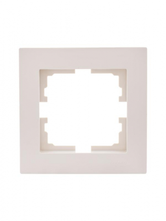 Рамка 1-местн. горизонт. VESNA кремов. LEZARD 742-0300-146