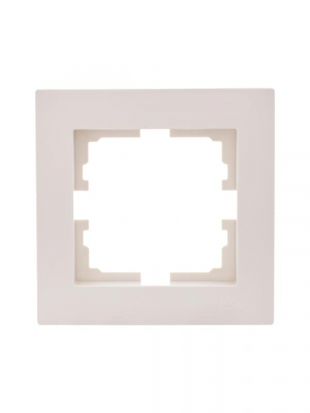 Рамка 1-местн. горизонт. VESNA кремов. LEZARD 742-0300-146