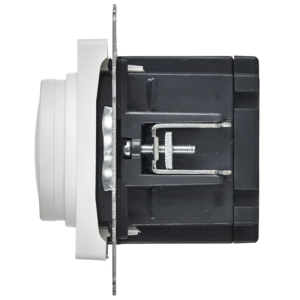 Светорегулятор поворотно-нажимной СП BRITE СС10-1-0-БрАБ 600Вт механизм арктич. бел. IEK BR-D20-0600-K91