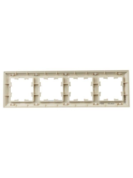 Рамка 4-м BRITE РУ-4-Бр беж./жемчуж. IEK BR-M42-12-1-K10