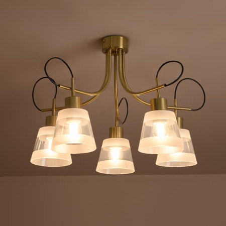 Светильник Caramel 5х60Вт E27 IP20 подвесной Freya FR5522PL-05BS