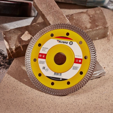 Диск отрезной алмазный ультратонкий 125х22.2мм Kranz KR-90-0141